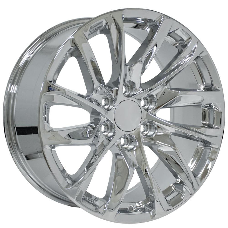 OE Wheels CA90 20x9 6x139.7 28et Chrome Wheel - View 3