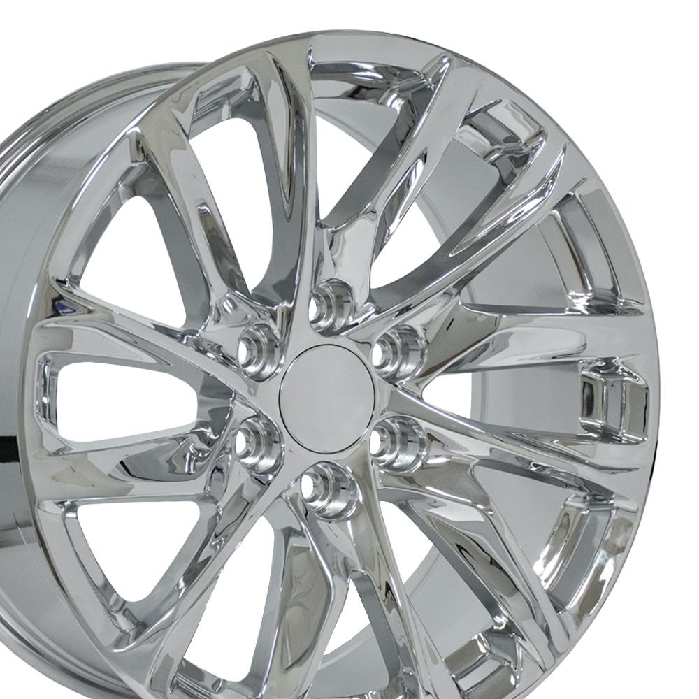 OE Wheels CA90 20x9 6x139.7 28et Chrome Wheel