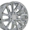 OE Wheels CA90 20x9 6x139.7 28et Chrome Wheel