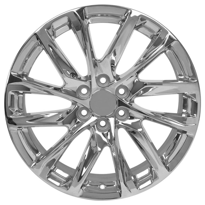 OE Wheels CA90 22x9 6x139.7 28et Chrome Wheel - View 2