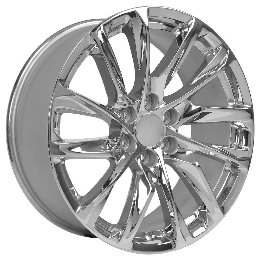 OE Wheels CA90 22x9 6x139.7 28et Chrome Wheel - View 3