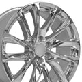 OE Wheels CA90 22x9 6x139.7 28et Chrome Wheel