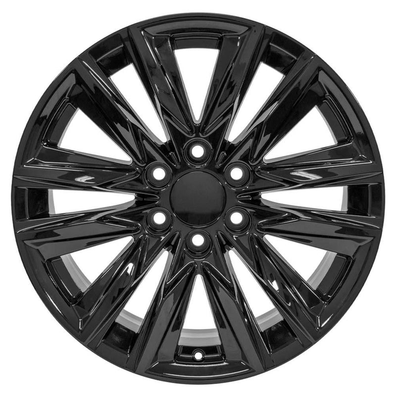 OE Wheels CA91 20x9 6x139.7 28et Gloss Black Wheel - View 2