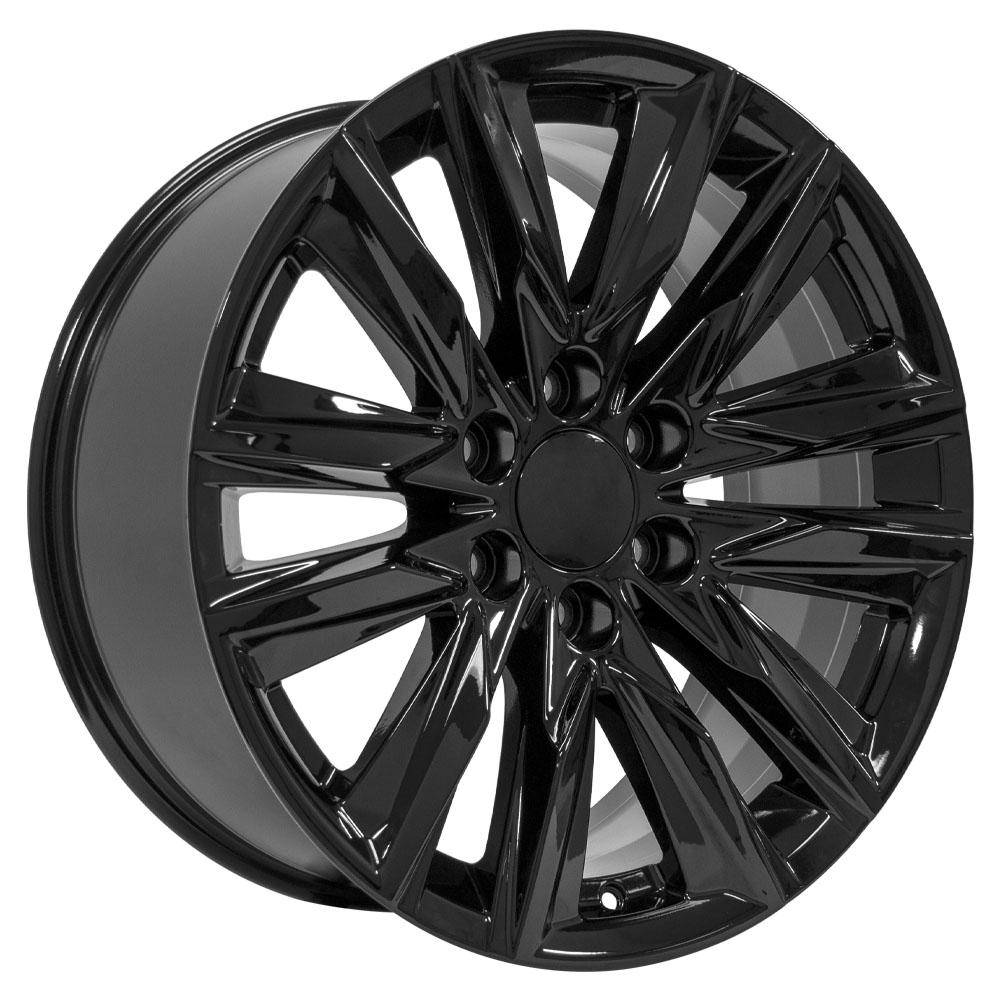 OE Wheels CA91 20x9 6x139.7 28et Gloss Black Wheel - View 3
