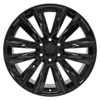 OE Wheels CA91 22x9 6x139.7 28et Gloss Black Wheel - View 2