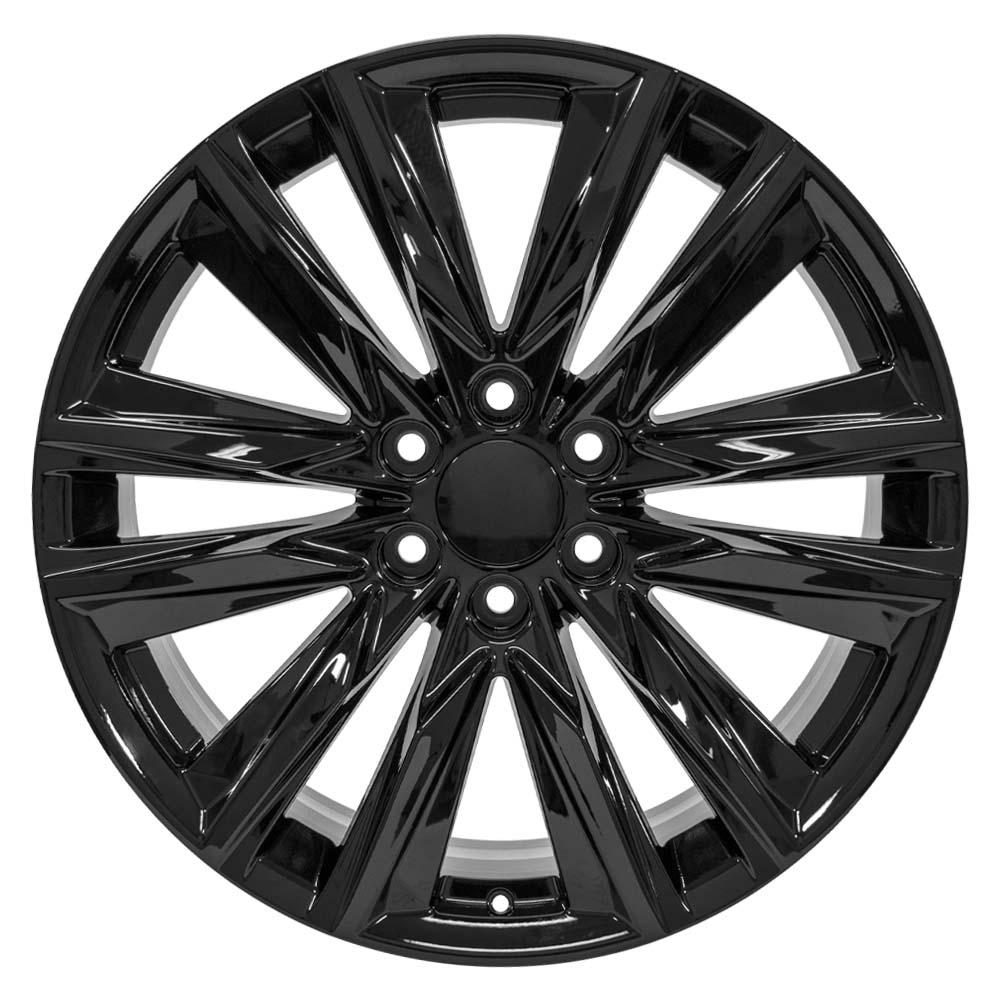 OE Wheels CA91 22x9 6x139.7 28et Gloss Black Wheel - View 2