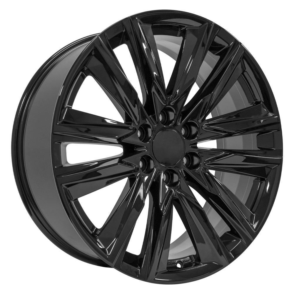 OE Wheels CA91 22x9 6x139.7 28et Gloss Black Wheel - View 3