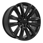 OE Wheels CA91 22x9 6x139.7 28et Satin Black Wheel - View 3