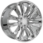 OE Wheels CA91 22x9 6x139.7 28et Chrome Wheel - View 3