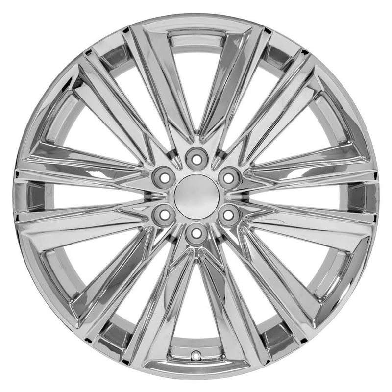 OE Wheels CA91 24x10 6x139.7 28et Chrome Wheel - View 2