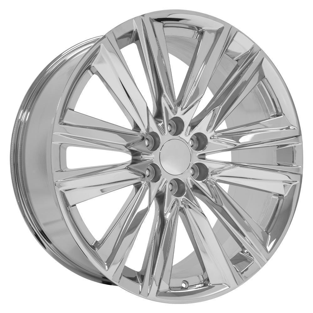 OE Wheels CA91 24x10 6x139.7 28et Chrome Wheel - View 3