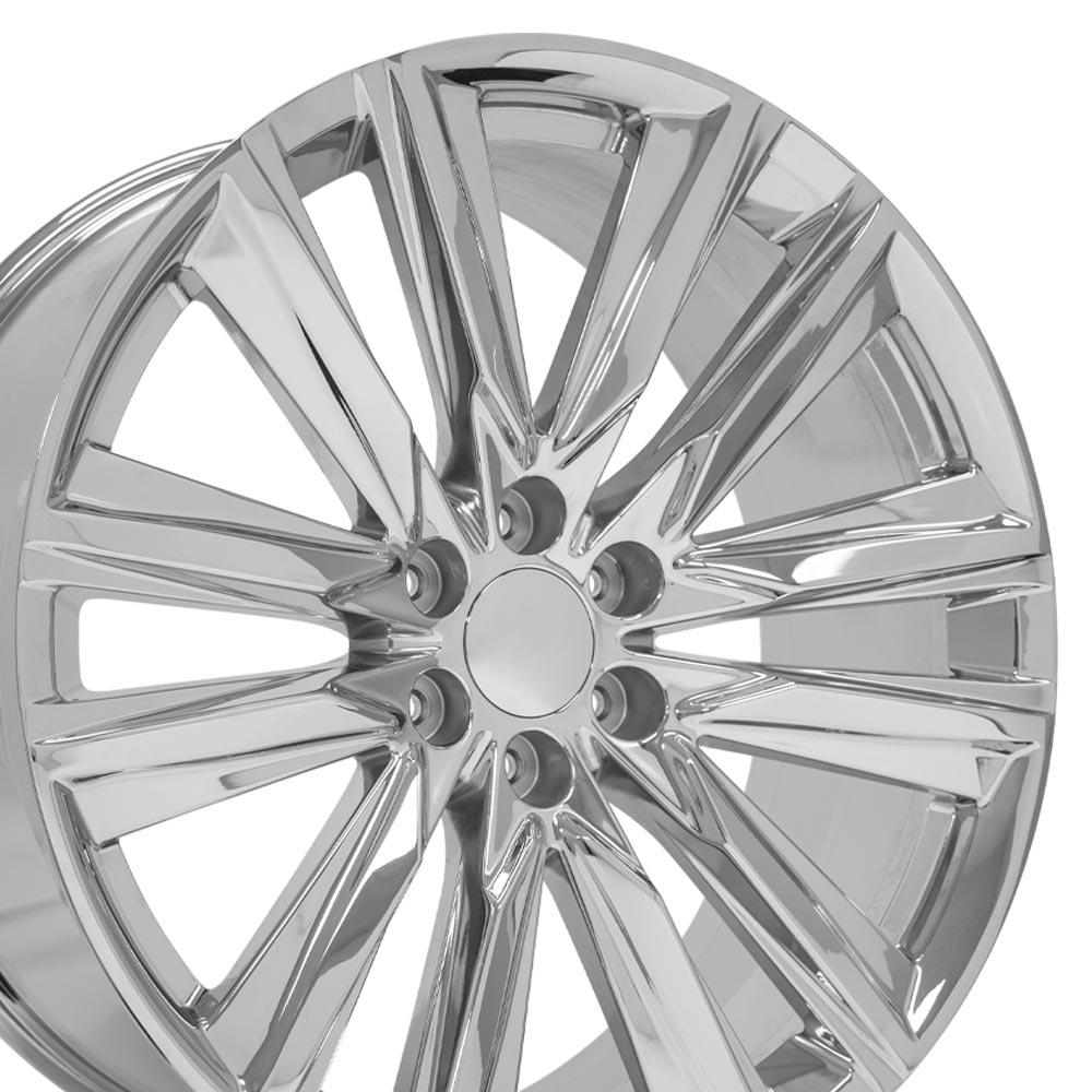 OE Wheels CA91 24x10 6x139.7 28et Chrome Wheel