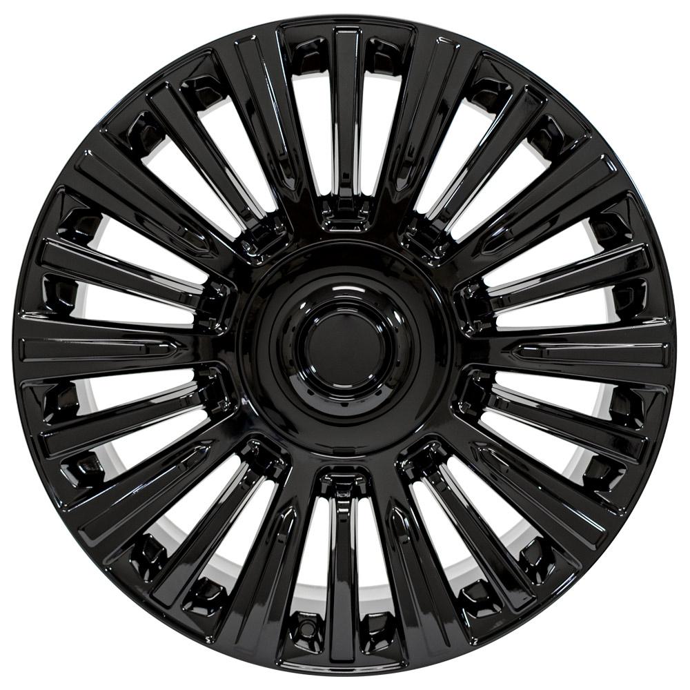OE Wheels CA92 22x9 6x139.7 28et Gloss Black Wheel - View 2