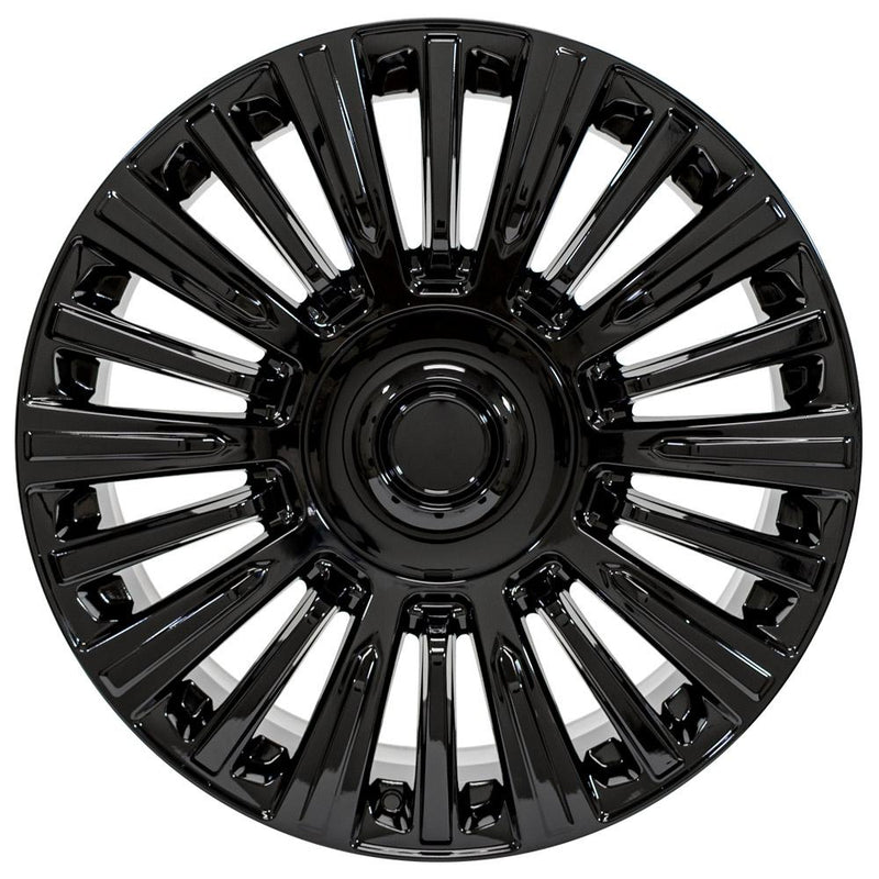 OE Wheels CA92 22x9 6x139.7 28et Gloss Black Wheel - View 2