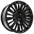 OE Wheels CA92 22x9 6x139.7 28et Gloss Black Wheel - View 3