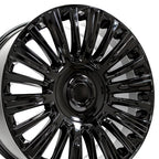 OE Wheels CA92 22x9 6x139.7 28et Gloss Black Wheel