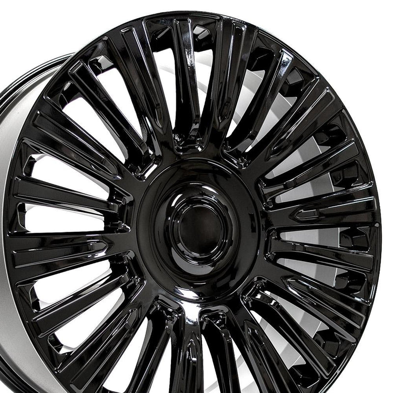 OE Wheels CA92 22x9 6x139.7 28et Gloss Black Wheel