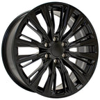 OE Wheels CA93 22x9 6x139.7 28et Satin Black Wheel - View 3