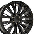 OE Wheels CA93 22x9 6x139.7 28et Satin Black Wheel