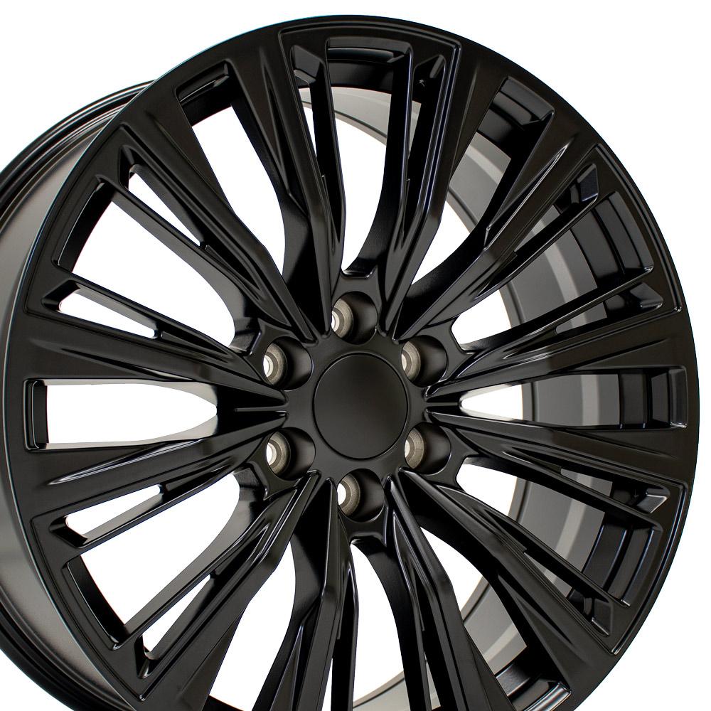OE Wheels CA93 22x9 6x139.7 28et Satin Black Wheel