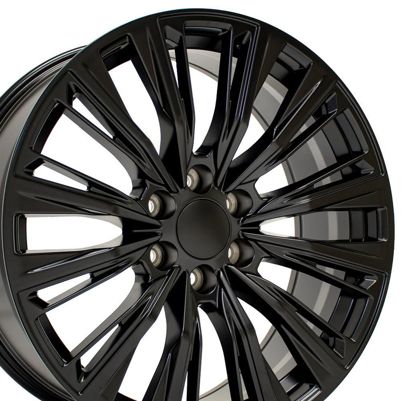 OE Wheels CA93 22x9 6x139.7 28et Satin Black Wheel