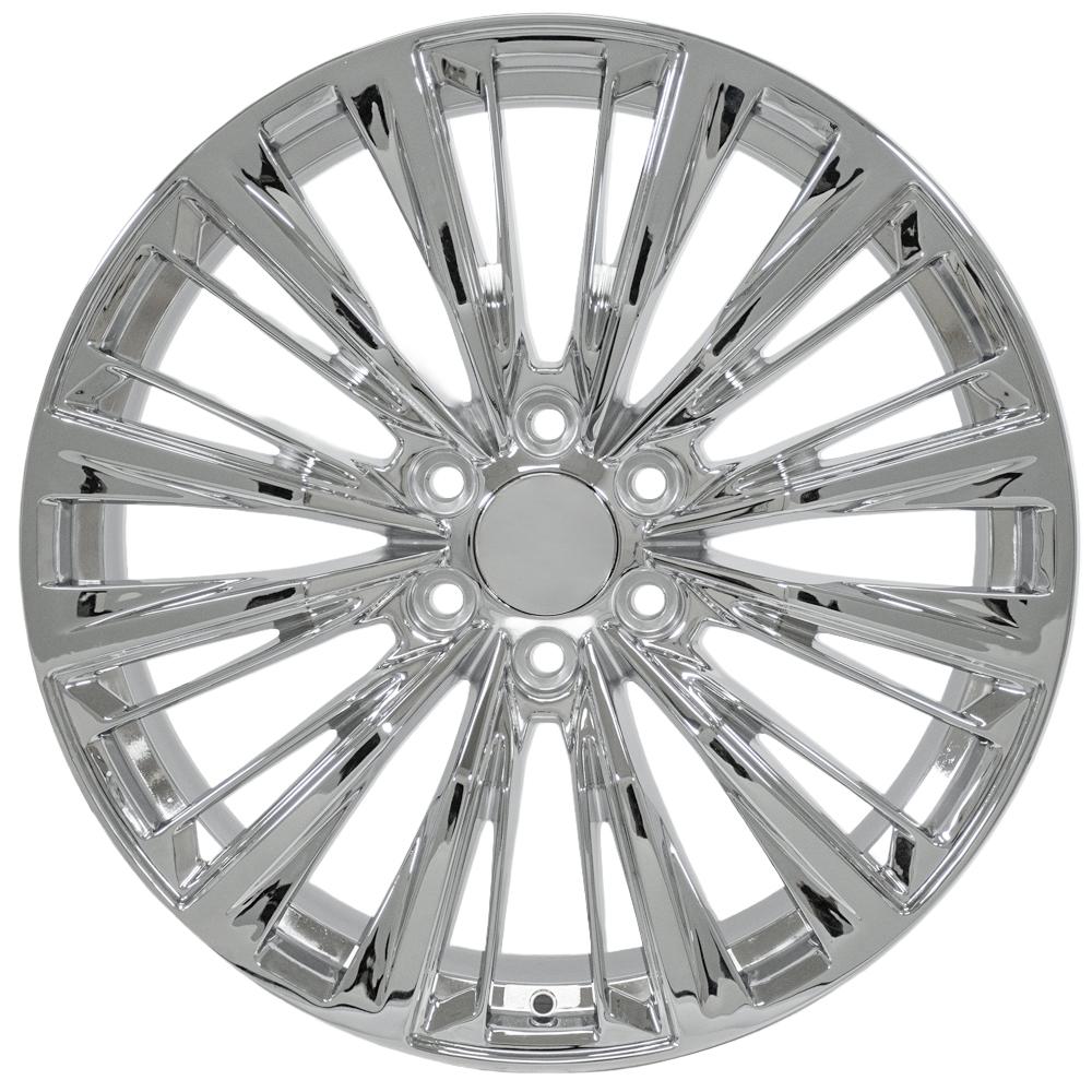 OE Wheels CA93 22x9 6x139.7 28et Chrome Wheel - View 2
