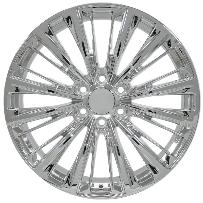 OE Wheels CA93 22x9 6x139.7 28et Chrome Wheel - View 2