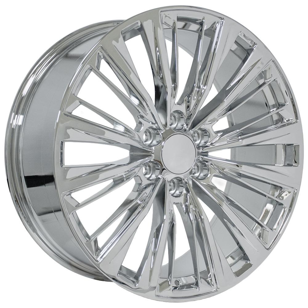 OE Wheels CA93 22x9 6x139.7 28et Chrome Wheel - View 3