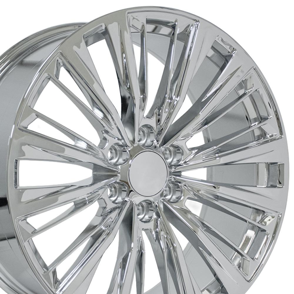 OE Wheels CA93 22x9 6x139.7 28et Chrome Wheel