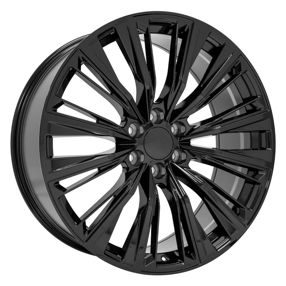 OE Wheels CA93 24x10 6x139.7 28et Gloss Black Wheel - View 3