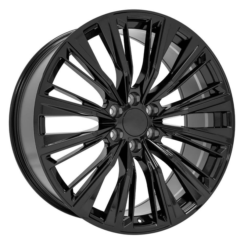 OE Wheels CA93 24x10 6x139.7 28et Gloss Black Wheel - View 3