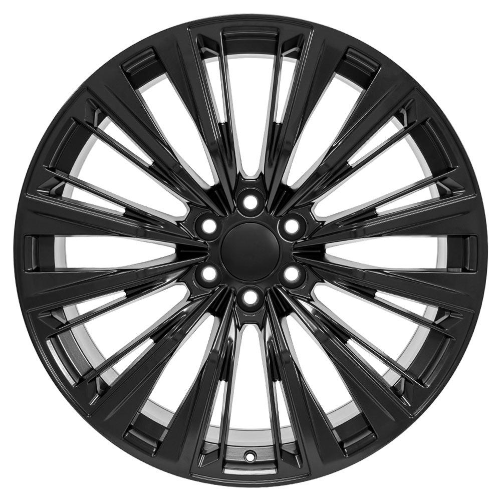 OE Wheels CA93 24x10 6x139.7 28et Satin Black Wheel - View 2