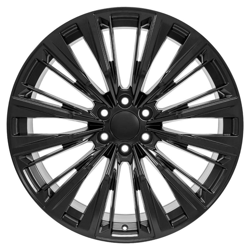 OE Wheels CA93 24x10 6x139.7 28et Satin Black Wheel - View 2