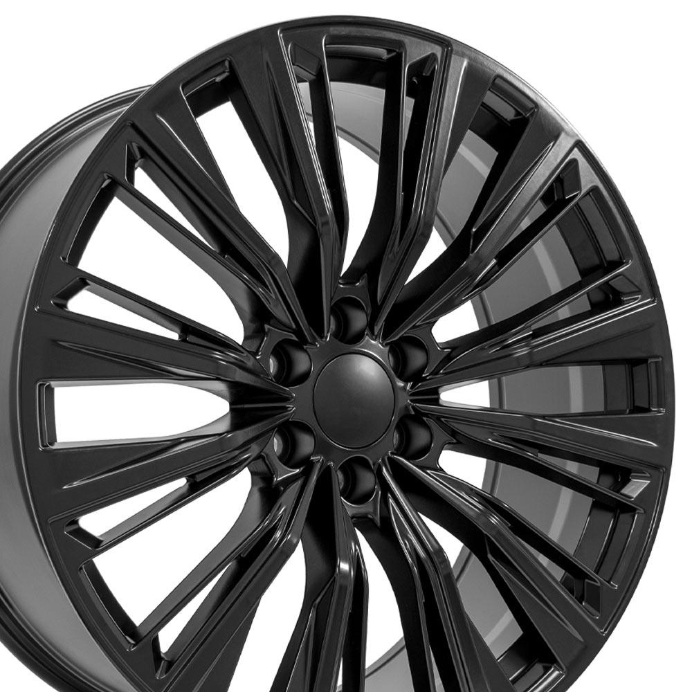 OE Wheels CA93 24x10 6x139.7 28et Satin Black Wheel