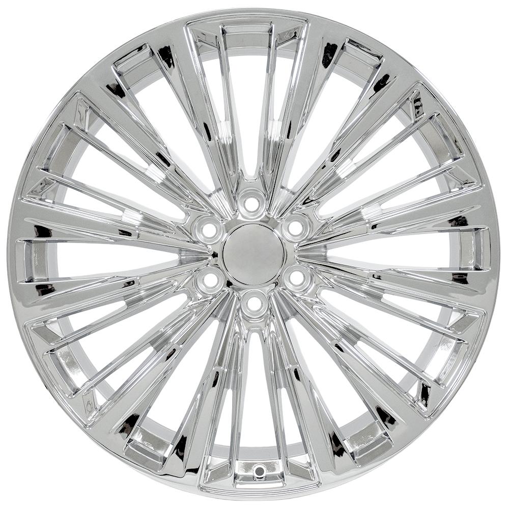 OE Wheels CA93 24x10 6x139.7 31et Chrome Wheel - View 2