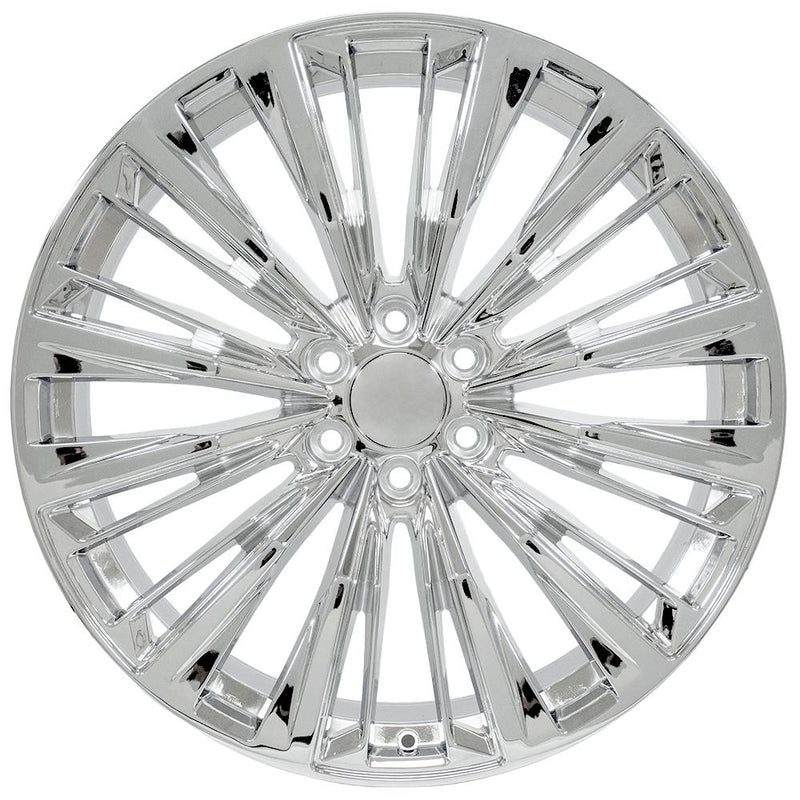 OE Wheels CA93 24x10 6x139.7 31et Chrome Wheel - View 2