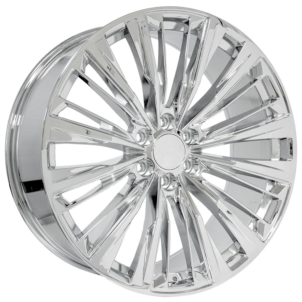 OE Wheels CA93 24x10 6x139.7 31et Chrome Wheel - View 3