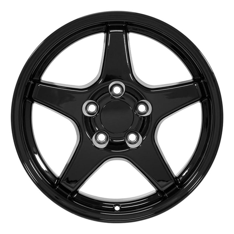 OE Wheels CV01 17x9.5 5x120.65 56et Gloss Black Wheel - View 2