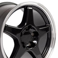 OE Wheels CV01 17x9.5 5x120.65 56et Gloss Black Machined Lip Wheel