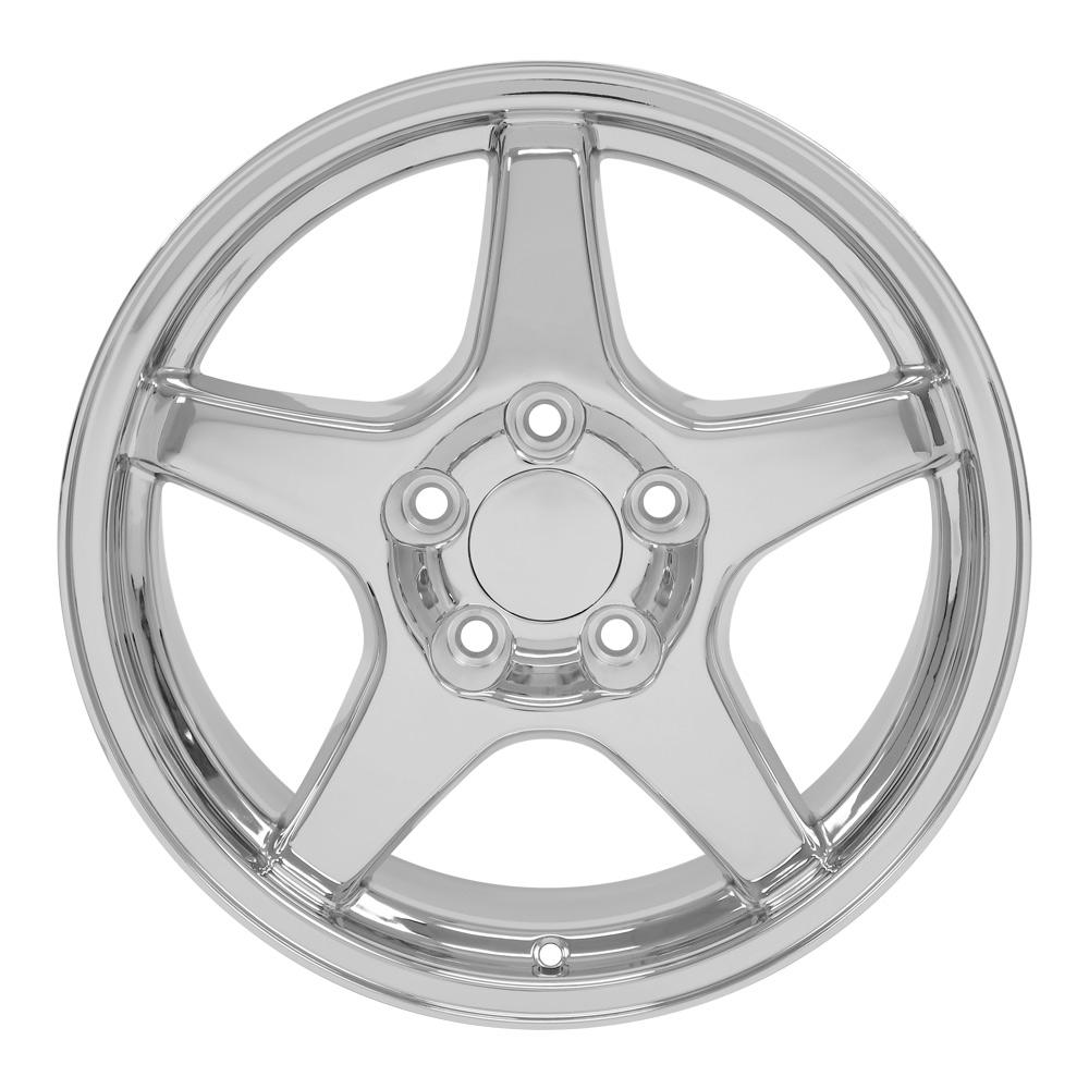 OE Wheels CV01 17x9.5 5x120.65 56et Chrome Wheel - View 2
