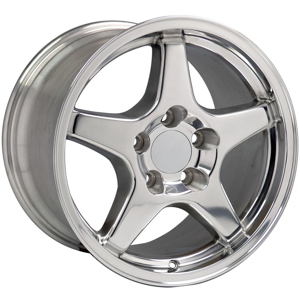 OE Wheels CV01 17x9.5 5x120.65 56et Polished Wheel - View 3