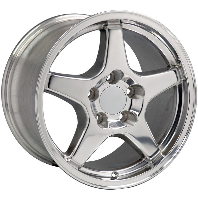 OE Wheels CV01 17x9.5 5x120.65 56et Polished Wheel - View 3