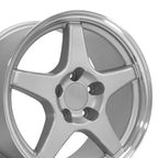 OE Wheels CV01 17x9.5 5x120.65 56et Gloss Silver Machined Lip Wheel