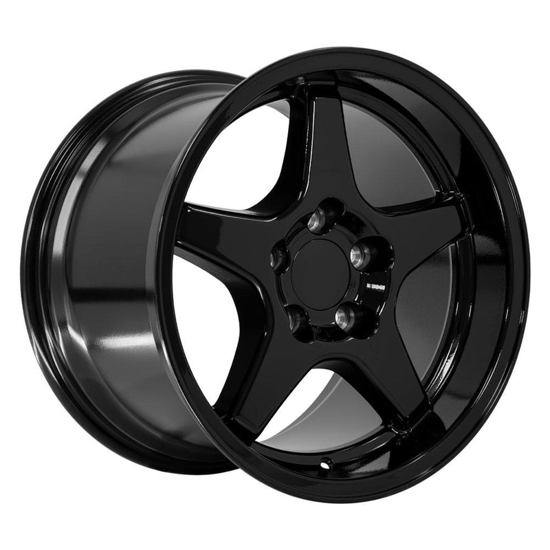 OE Wheels CV01 17x11 5x120.65 50et Gloss Black Wheel - View 3