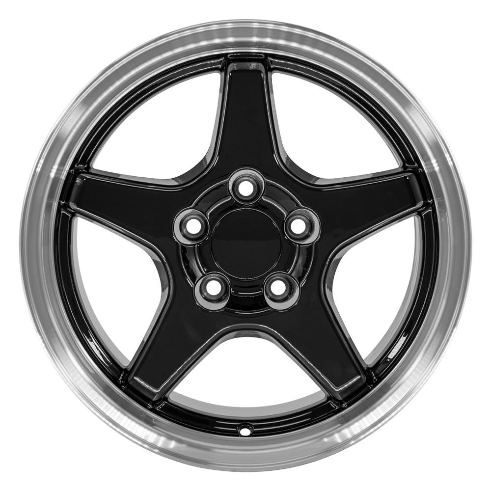 OE Wheels CV01 17x11 5x120.65 50et Gloss Black Machined Lip Wheel - View 2