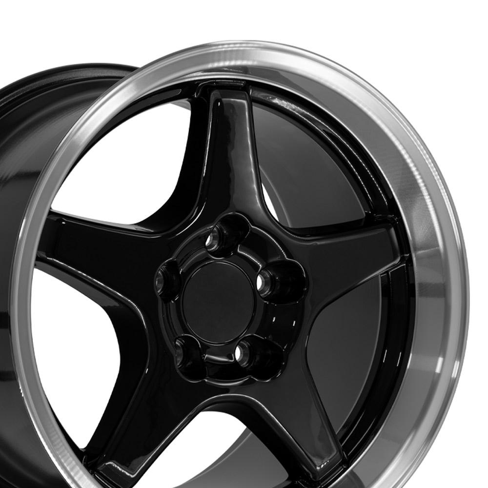 OE Wheels CV01 17x11 5x120.65 50et Gloss Black Machined Lip Wheel