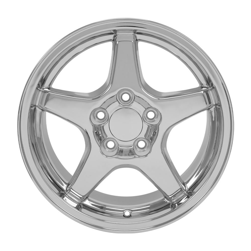 OE Wheels CV01 17x11 5x120.65 50et Chrome Wheel - View 2