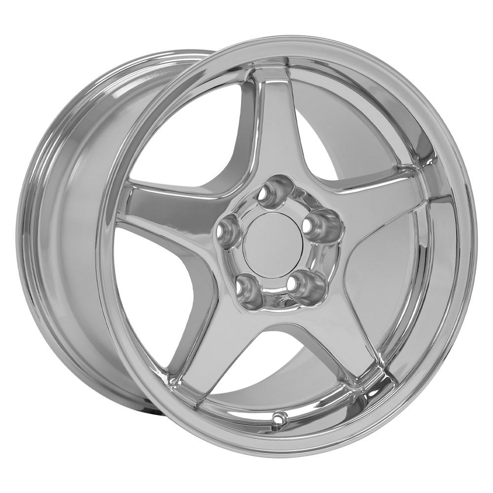 OE Wheels CV01 17x11 5x120.65 50et Chrome Wheel - View 3