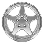 OE Wheels CV01 17x11 5x120.65 50et Gloss Silver Machined Lip Wheel - View 2