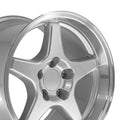 OE Wheels CV01 17x11 5x120.65 50et Gloss Silver Machined Lip Wheel